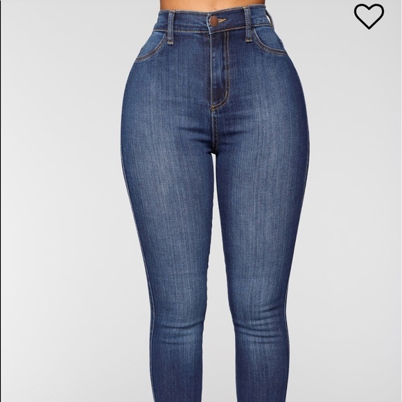 fashion nova luxe high waist skinny jeans-dark - Picture 1 of 2